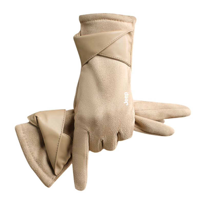 

Мягкие легкие теплые перчатки Women's Jeep, хаки