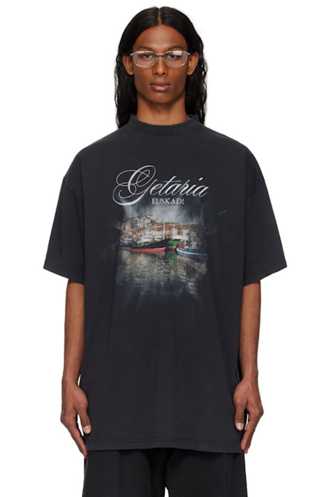 

Черная футболка оверсайз «Getaria» Balenciaga