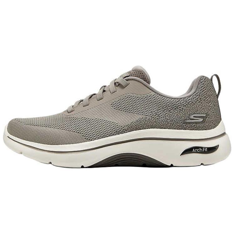 

Skechers МУЖСКИЕ ПРОГУЛОЧНЫЕ КРОССОВКИ GO WALK, износостойкие и легкие, повседневные, серо-коричневые