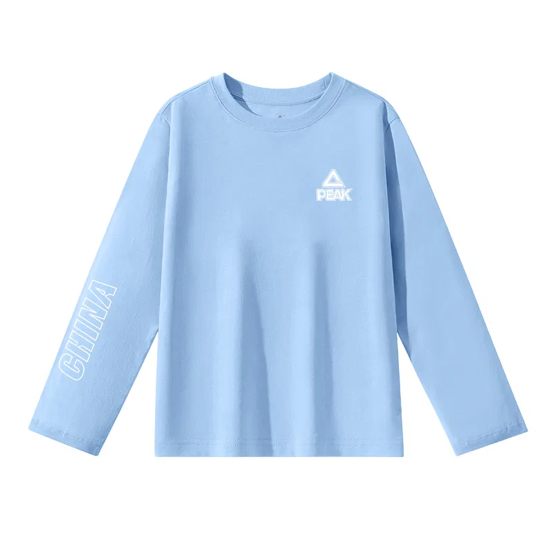 Футболка детская с принтом PEAK Black/PK Label White — фото 4