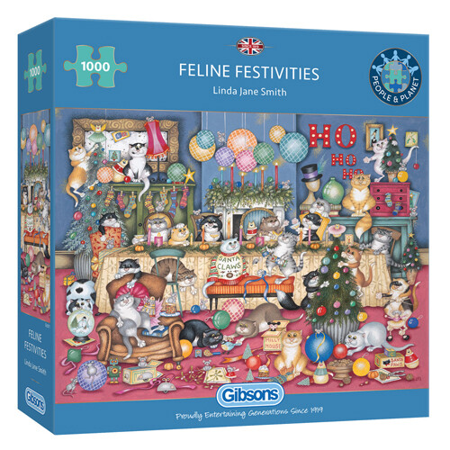 

Пазл Feline Festivities