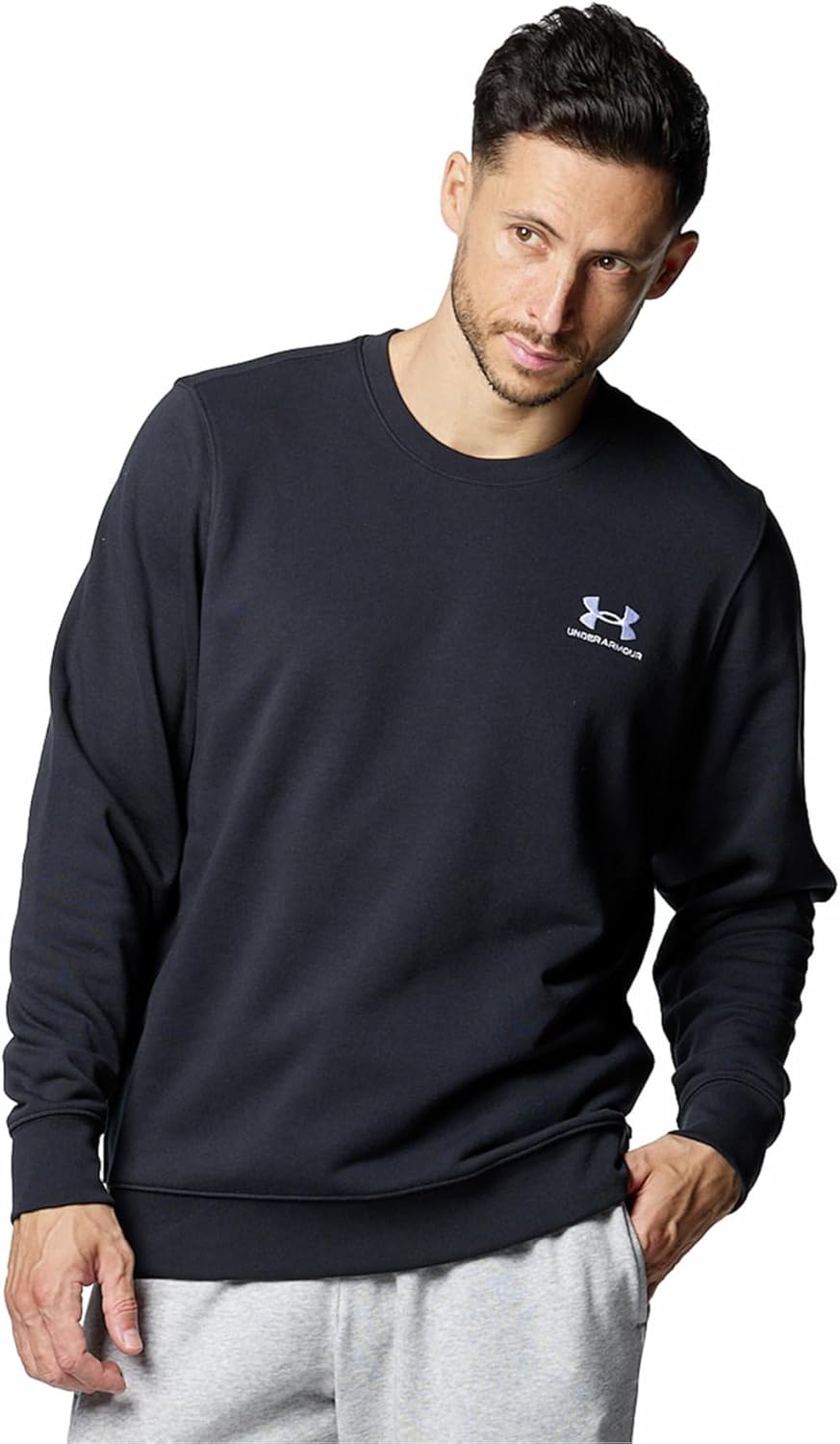 

Мужская толстовка Under Armour UA Essential Terry Crew, черно-белый, Черный, Мужская толстовка Under Armour UA Essential Terry Crew, черно-белый