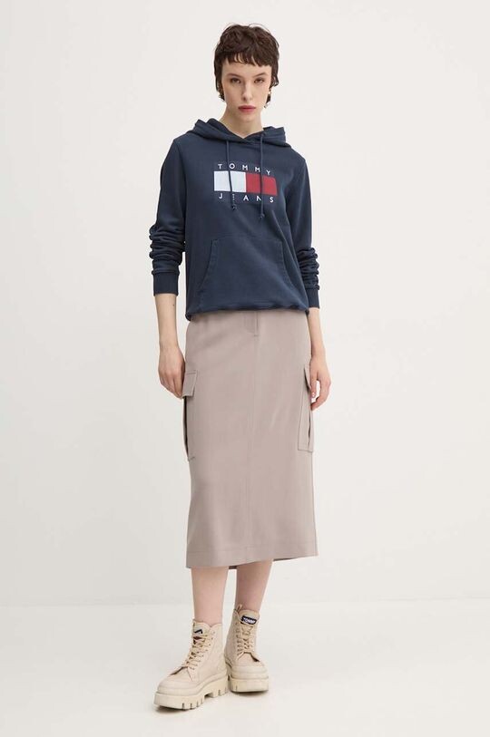 

Хлопковая толстовка Tommy Jeans, темно-синий