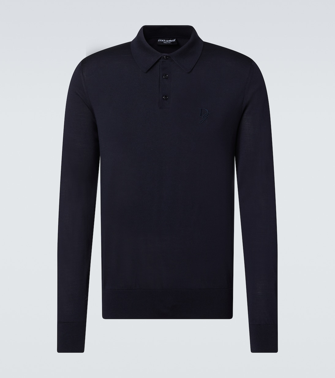 

Шелковая поло Dolce&Gabbana, Very Dark Blue