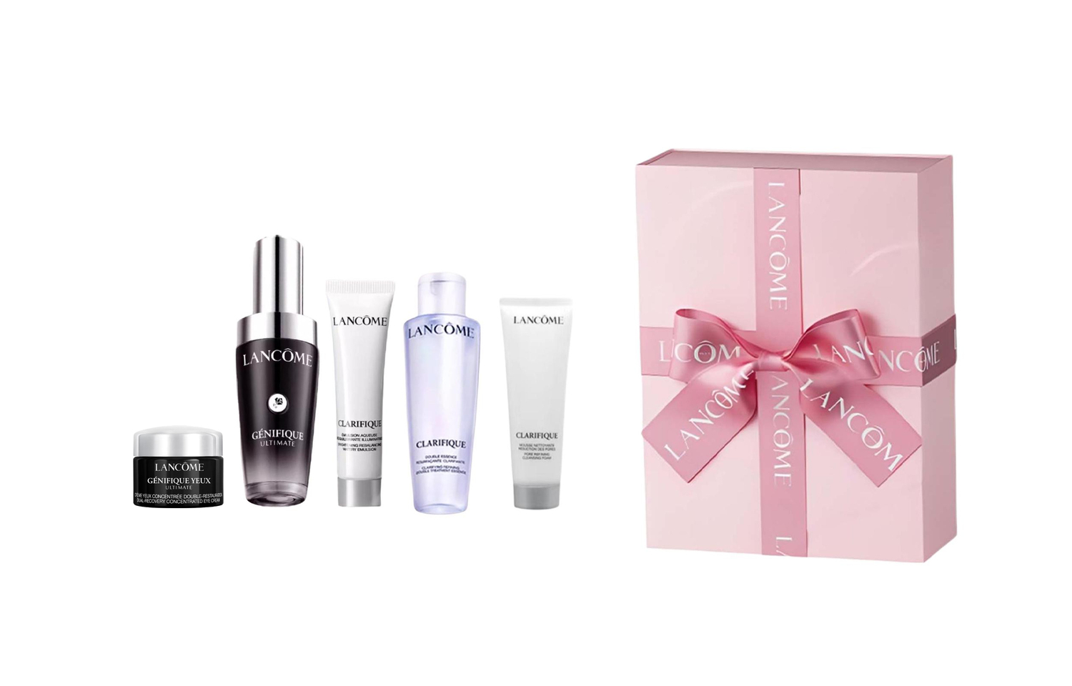 Lancome Набор для ухода за кожей LANKOU All Star Skincare Set Box, Ultra Repair Small Black Bottle Soothing Moisturizing Five Piece Set — фото 3