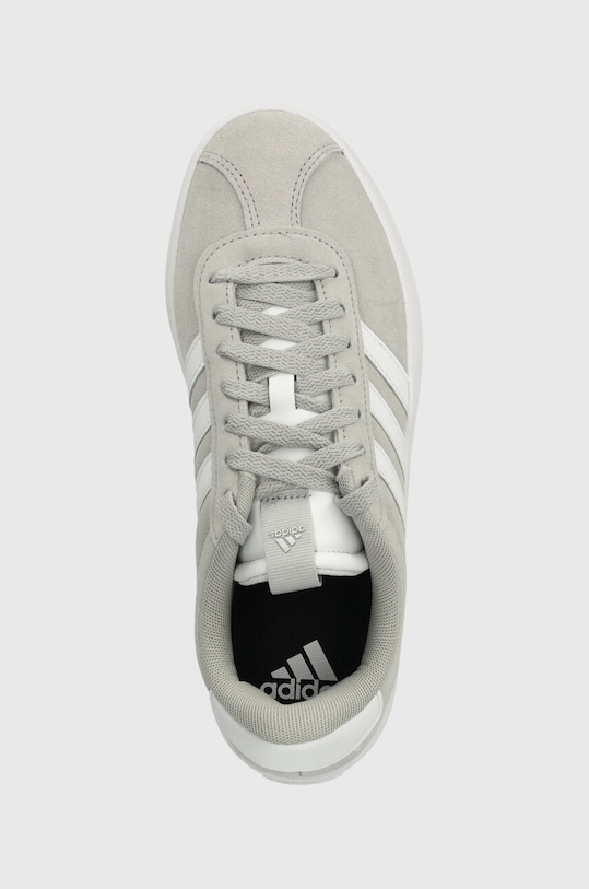 Кожаные кроссовки Vl Court Adidas, серый — фото 4