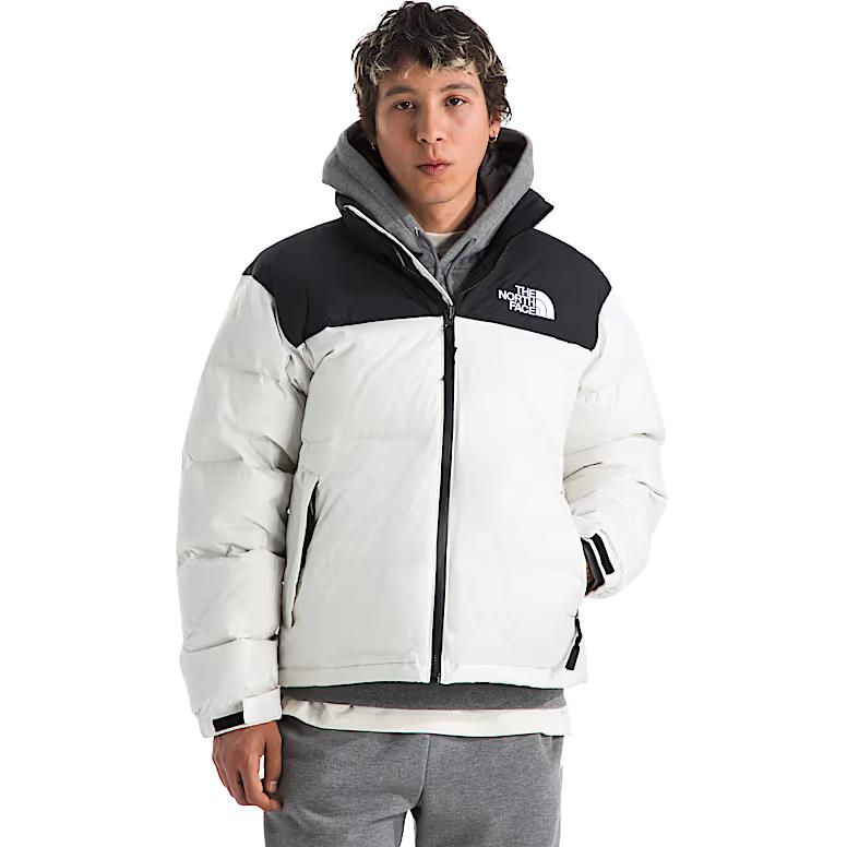 

Nuptse 1996 Ретро пуховые куртки и пальто для мужчин The North Face, белый sand dune/черный