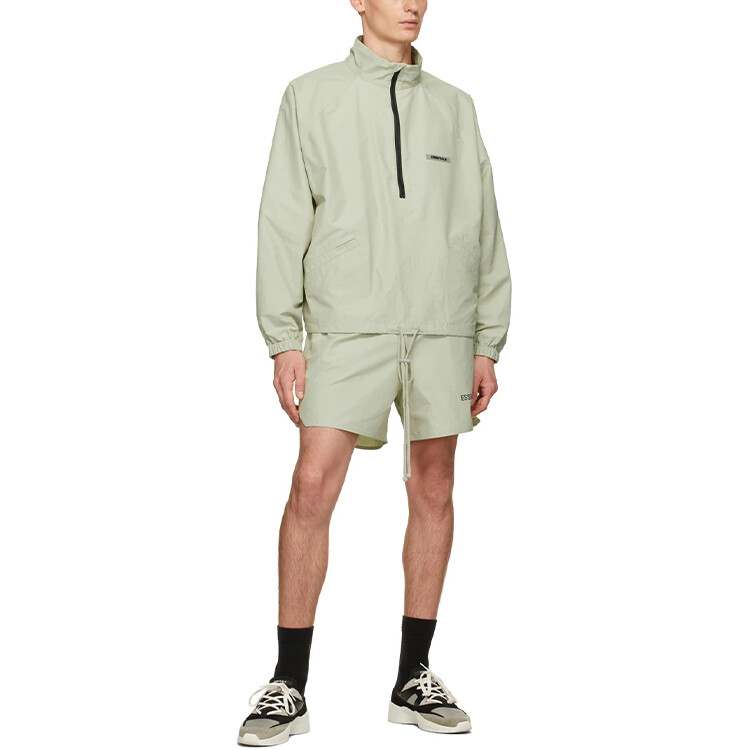 FW20 Куртка унисекс пыльно-зеленая Fear Of God Essentials, зеленый — фото 3