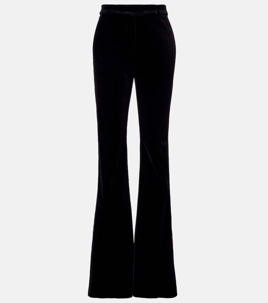 Ветрино брюки-клеш из хлопкового вельвета Max Mara, Nero