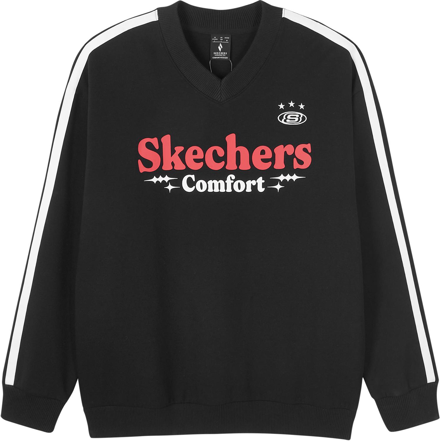 

Свитшот унисекс черный Skechers