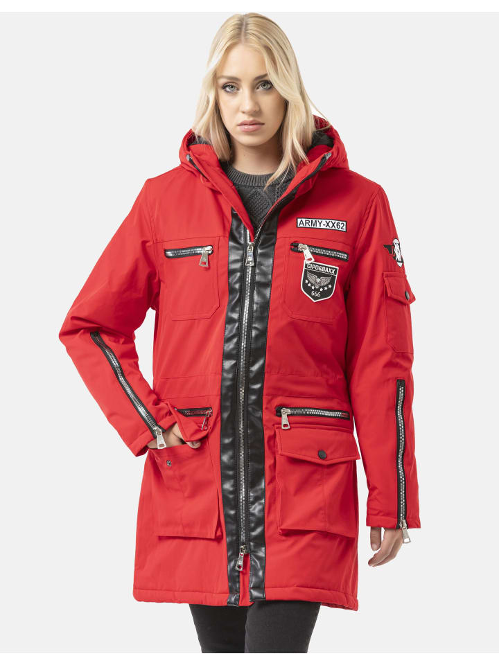 

Зимняя куртка WM144 в КРАСНОМ цвете Cipo & Baxx