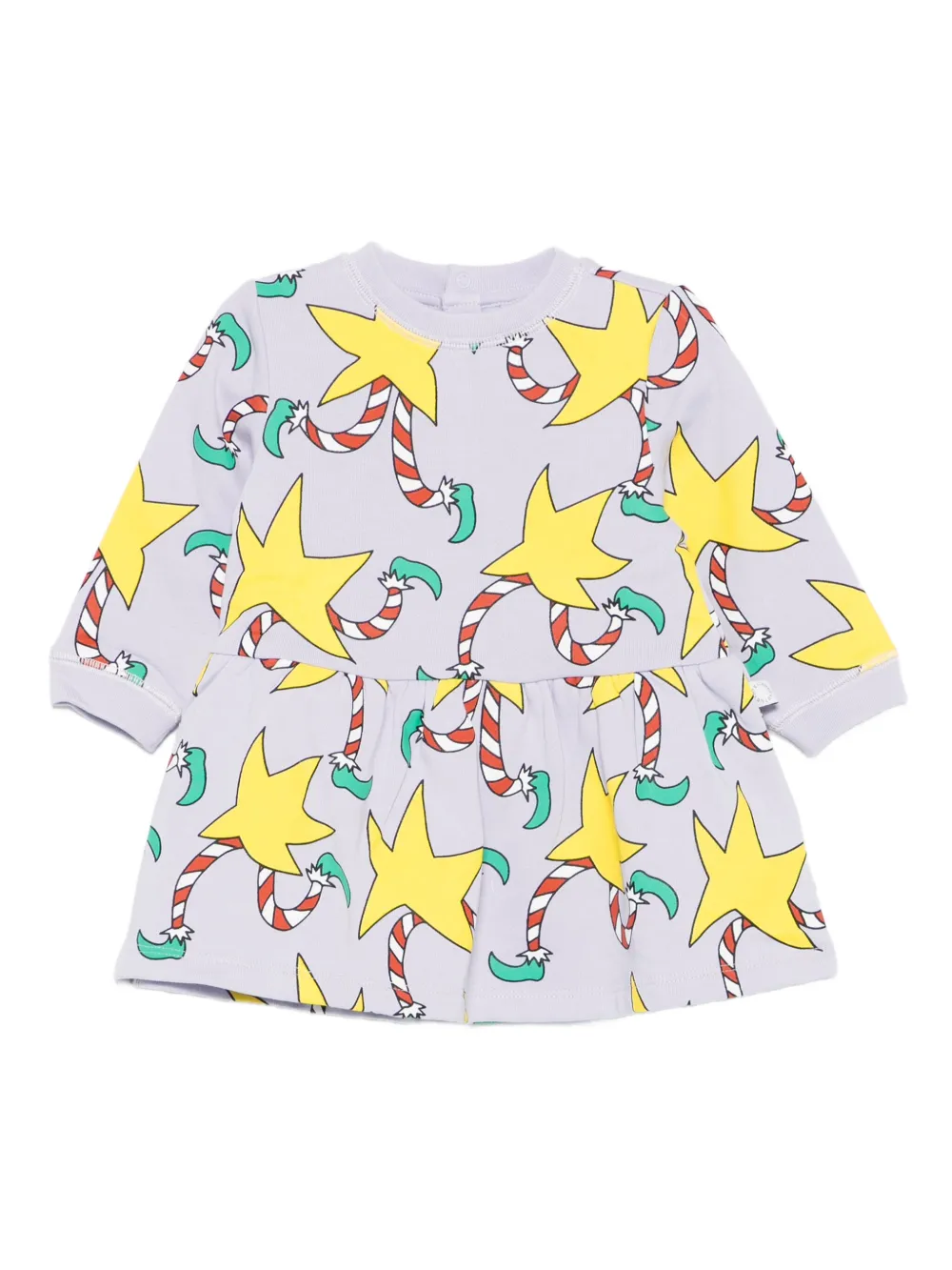 

Платье со звездным принтом Stella McCartney Kids, фиолетовый