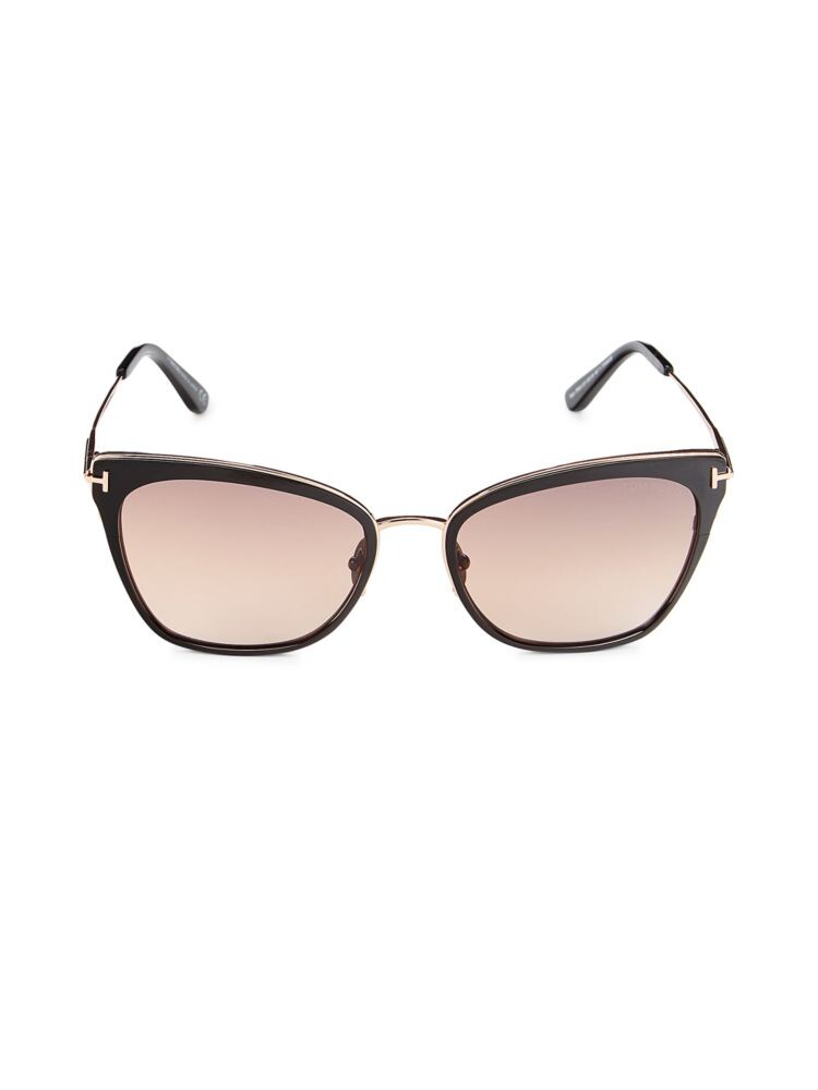 

Солнцезащитные очки «кошачий глаз» 56MM Tom Ford, черный