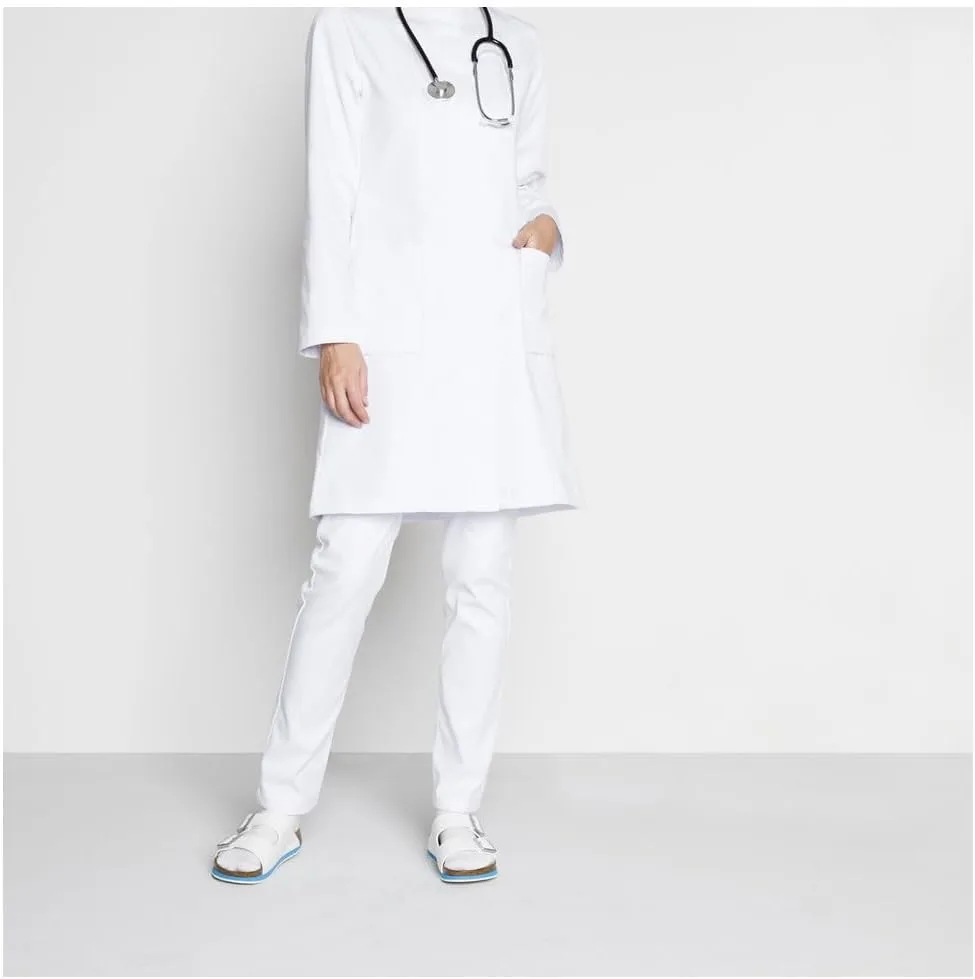 Взрослые, унисекс, классические домашние тапочки Birkenstock Arizona Classic Birko-Flor без задника, белый — фото 3