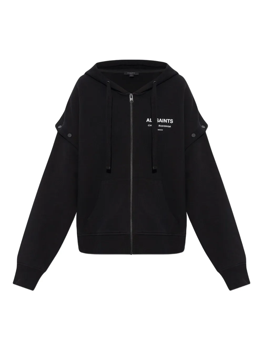

Толстовка с капюшоном на молнии Omnium Amphia AllSaints, черный