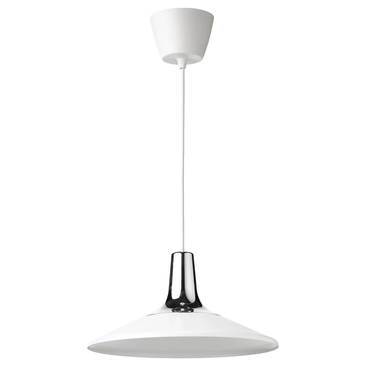 

Подвесной светильник, эффект хром/белый, 38 см, FYRTIOFYRA IKEA