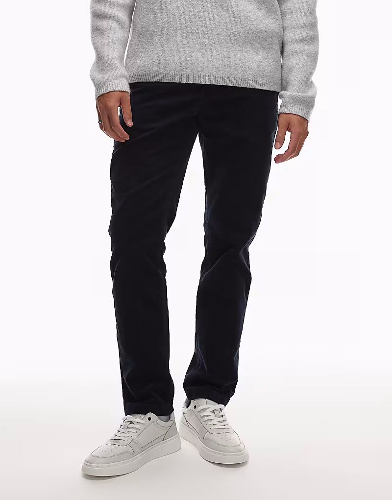 

Брюки-чиносы Denton вельветовые темно-синего цвета Tommy Hilfiger