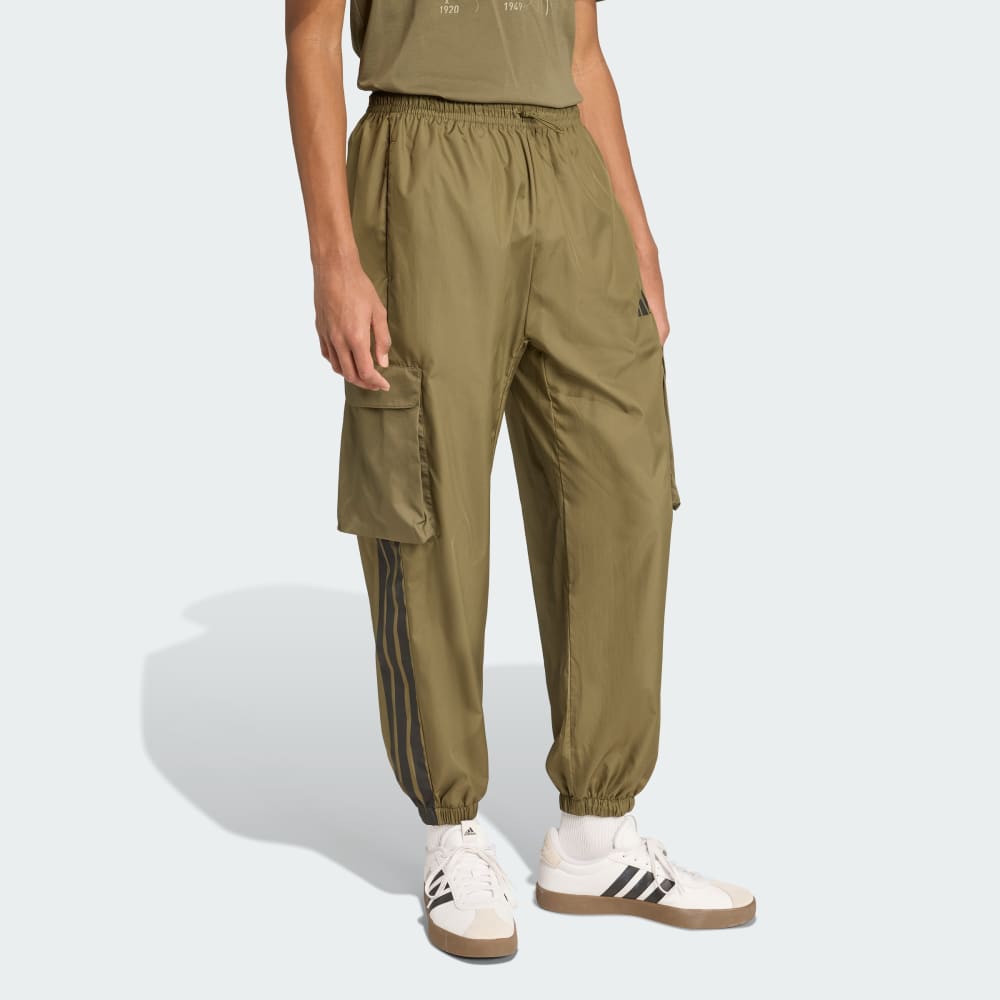 Спортивные брюки Adidas City Tech Utility Woven Pants, цвет Olive Strata — фото 3