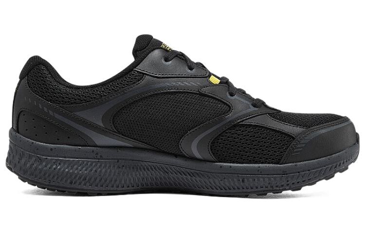Кроссовки Go Run Consistent для бега мужские с низким верхом, черные/золотые Skechers — фото 2