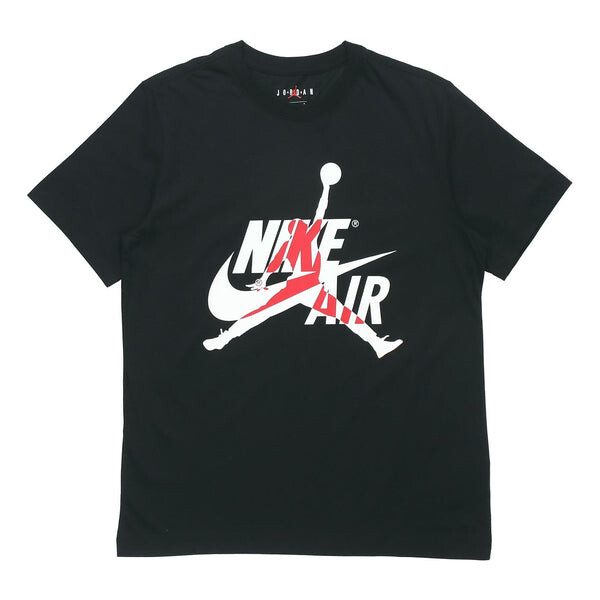 

Футболка классические спортивные с коротким рукавом короткие Air Jordan, черный