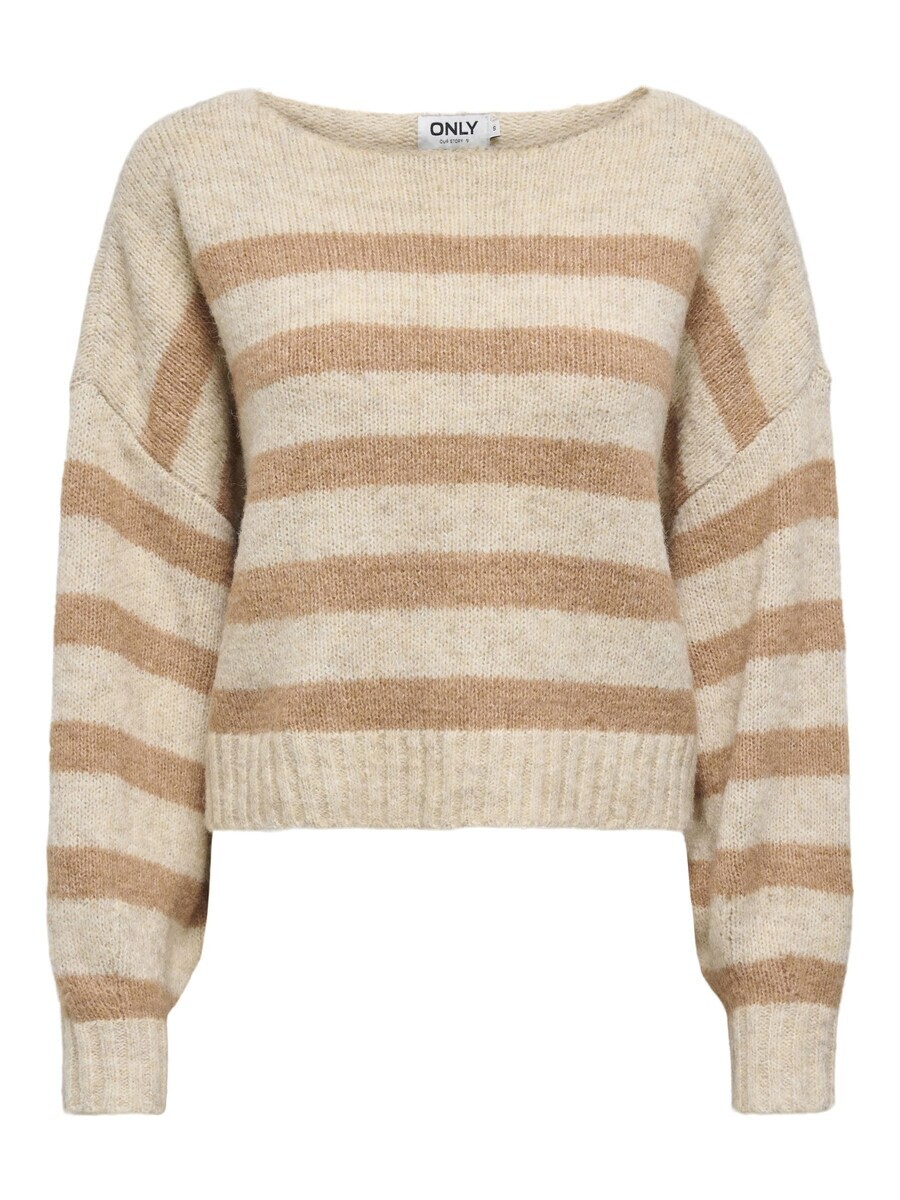 

Тонкий вязаный свитер ONLY Sweater ONLAya, бежевый