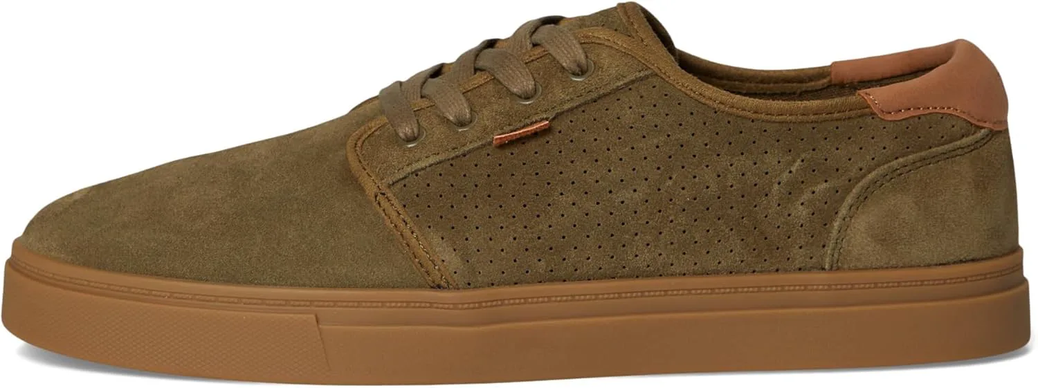 Мужские кеды TOMS Carlo 2.0 на шнуровке - черные, оливковый — фото 4