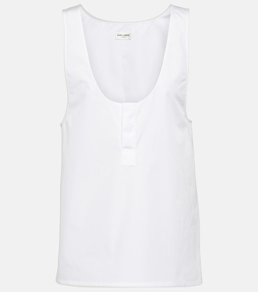 

Хлопковая топ-майка из поплина Saint Laurent, Blanc