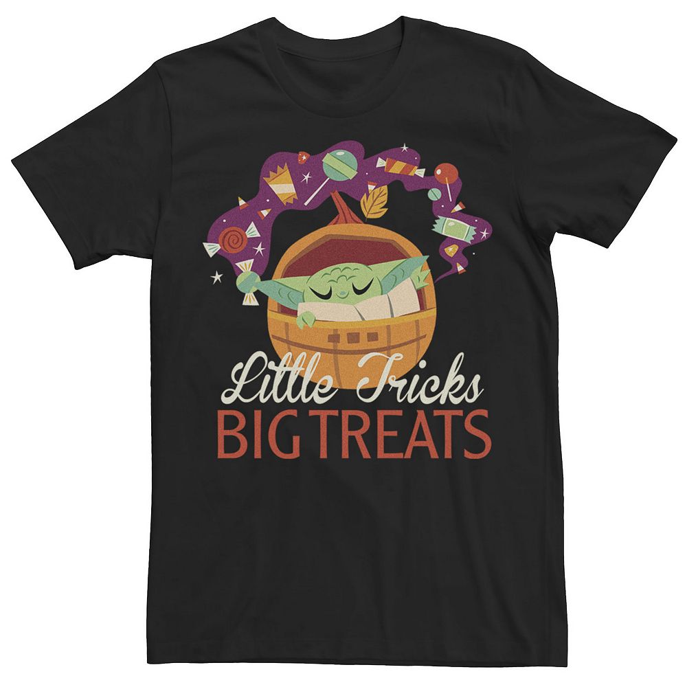 

Мужская футболка с героями мультфильмов «Звездные войны Little Tricks Big Treats» Licensed Character, черный