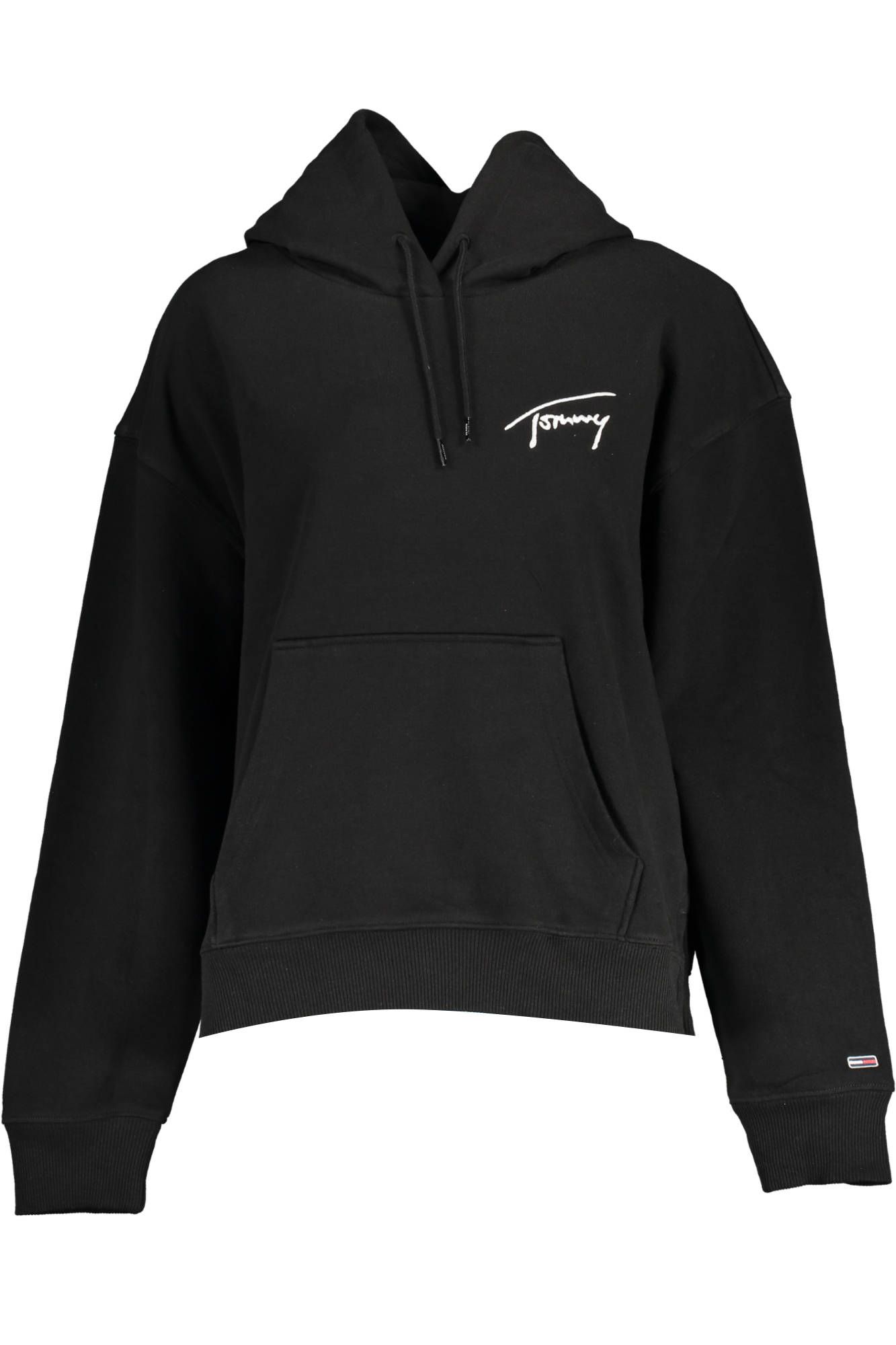 

Черный хлопковый женский свитер Tommy Hilfiger