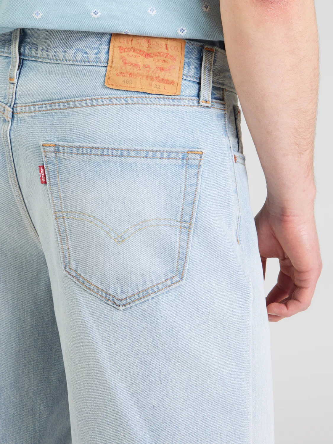 Джинсы свободного кроя '469 Свободные шорты' Levi'S , Light Blue — фото 2