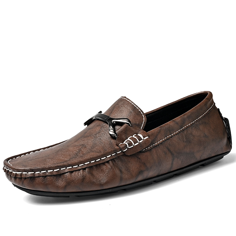 

KUPE Мужские повседневные туфли мужские низкие топы коричневые, цвет Brown