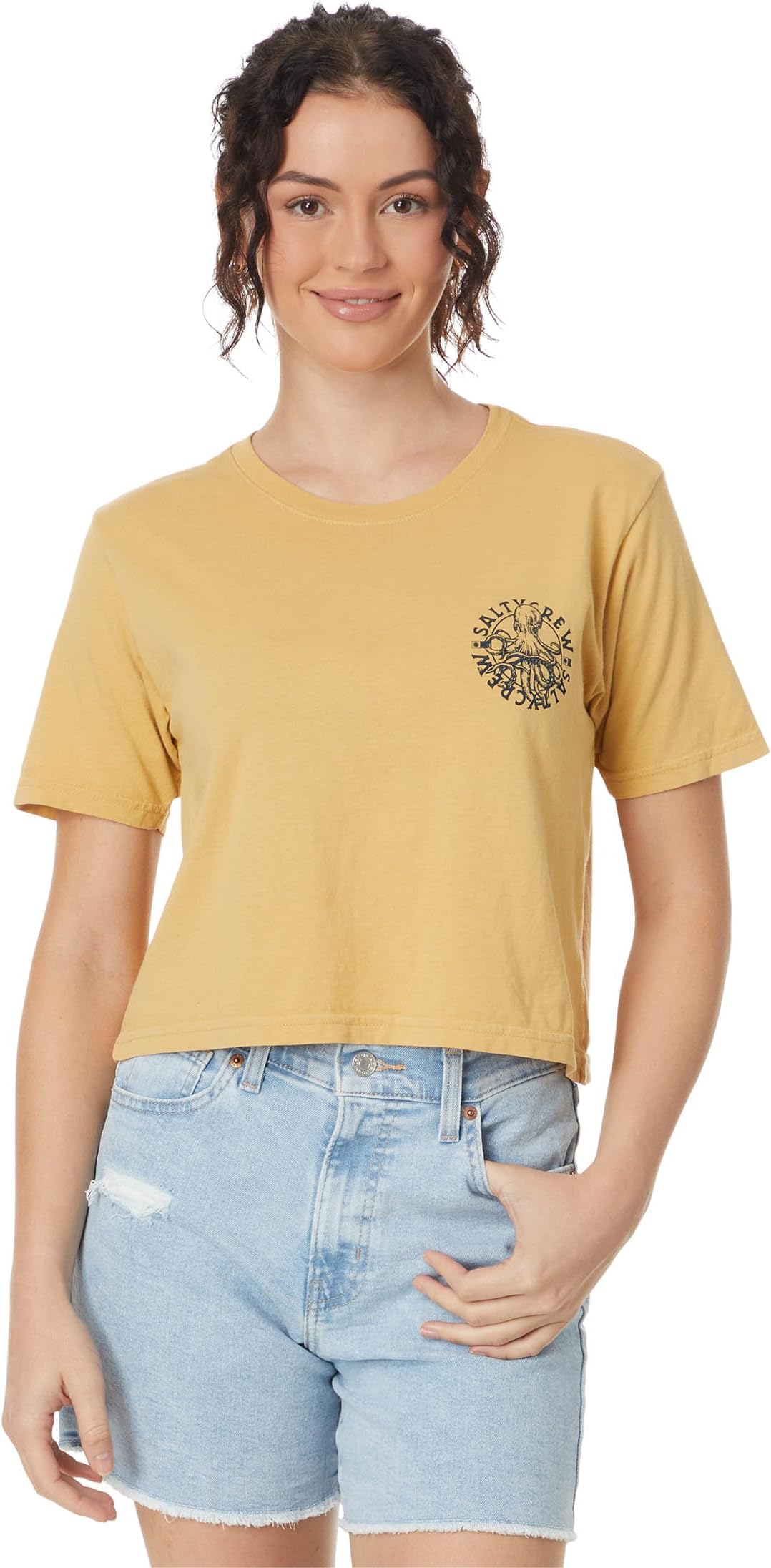 

Футболка Salty Crew My Friend Crop Tee, цвет Dusty Gold