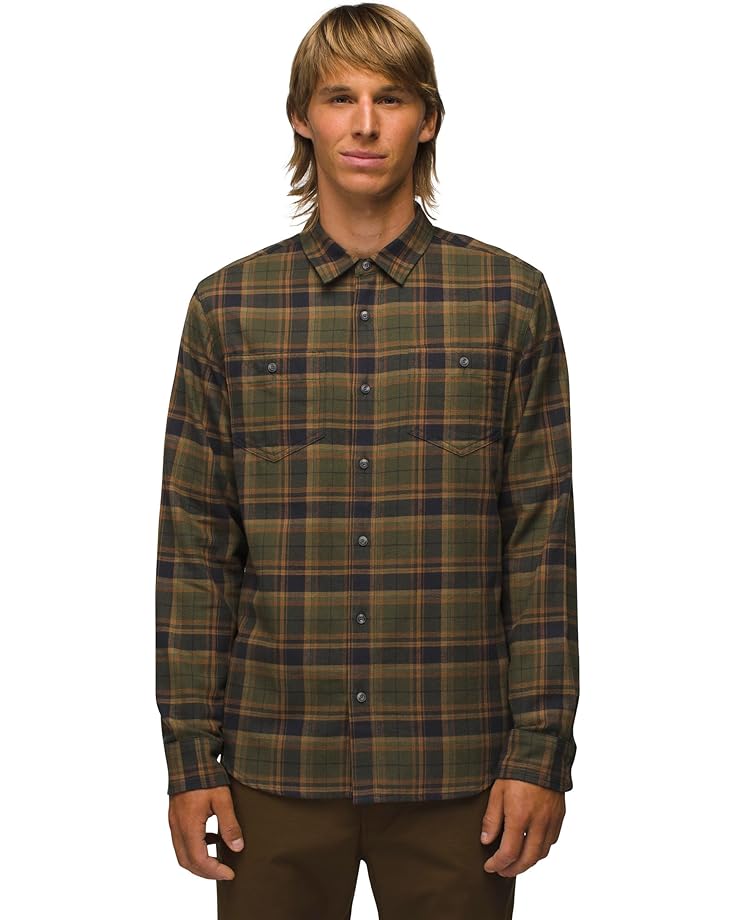 

Рубашка Prana Dolberg Flannel Shirt, цвет Cargo Green 1