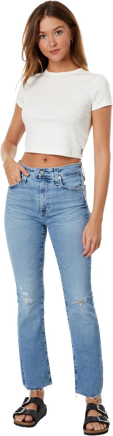 

Джинсы Farrah High-Waist Crop Bootcut Jeans in 20 Years Liberty AG Jeans, цвет 20 Years Liberty