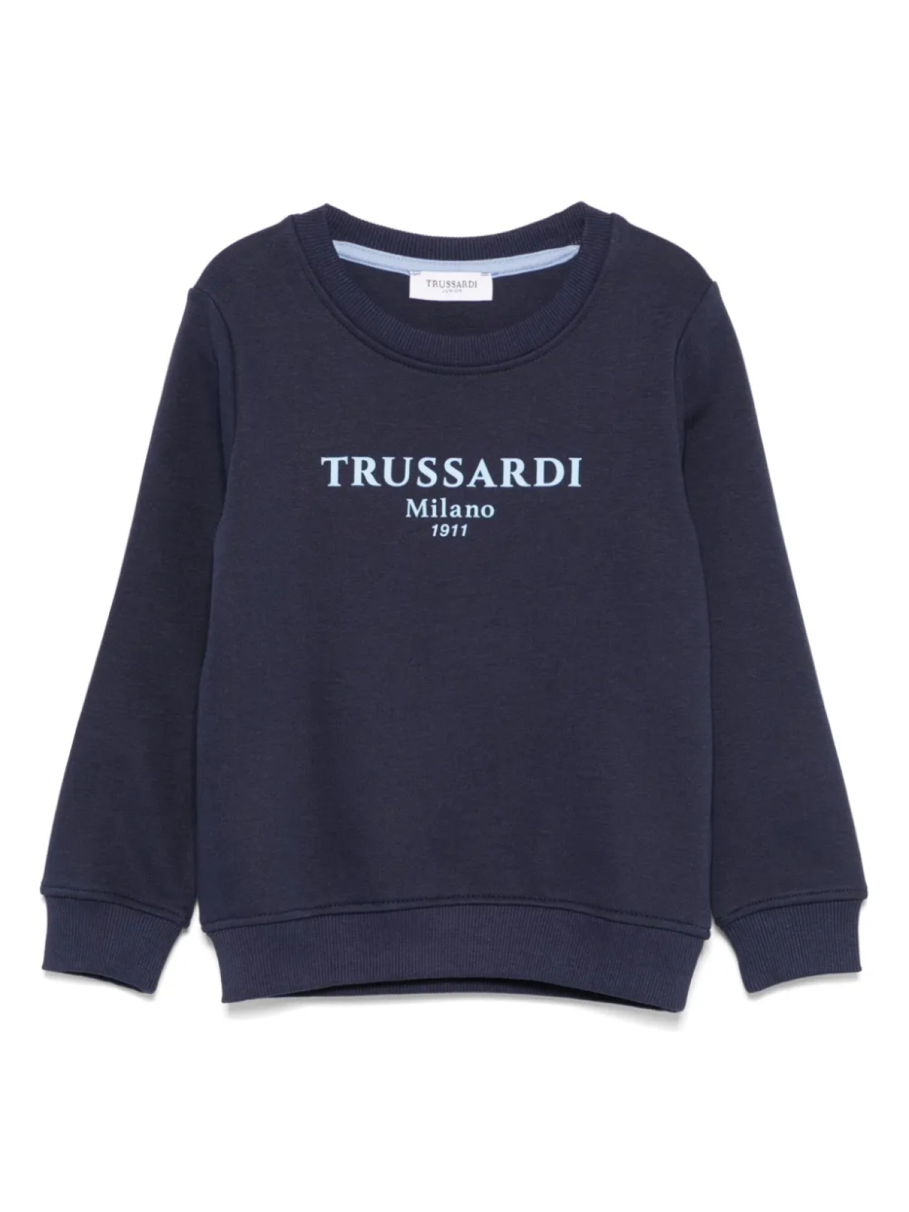 

Толстовка с тисненым логотипом TRUSSARDI JUNIOR, синий
