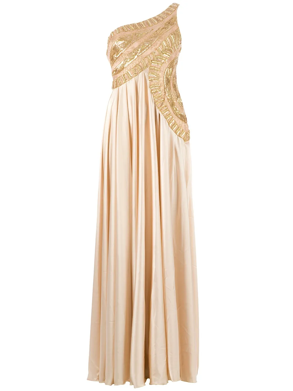 

Платье "Ivana" на одно плечо Georges Mak, нейтральный