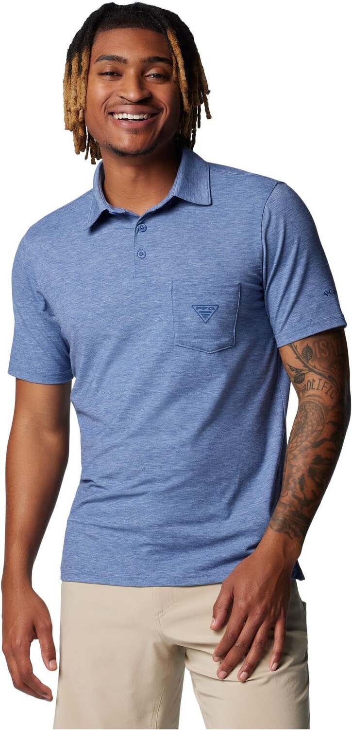 

Поло Columbia PFG Uncharted Polo, цвет Bluebell Heather