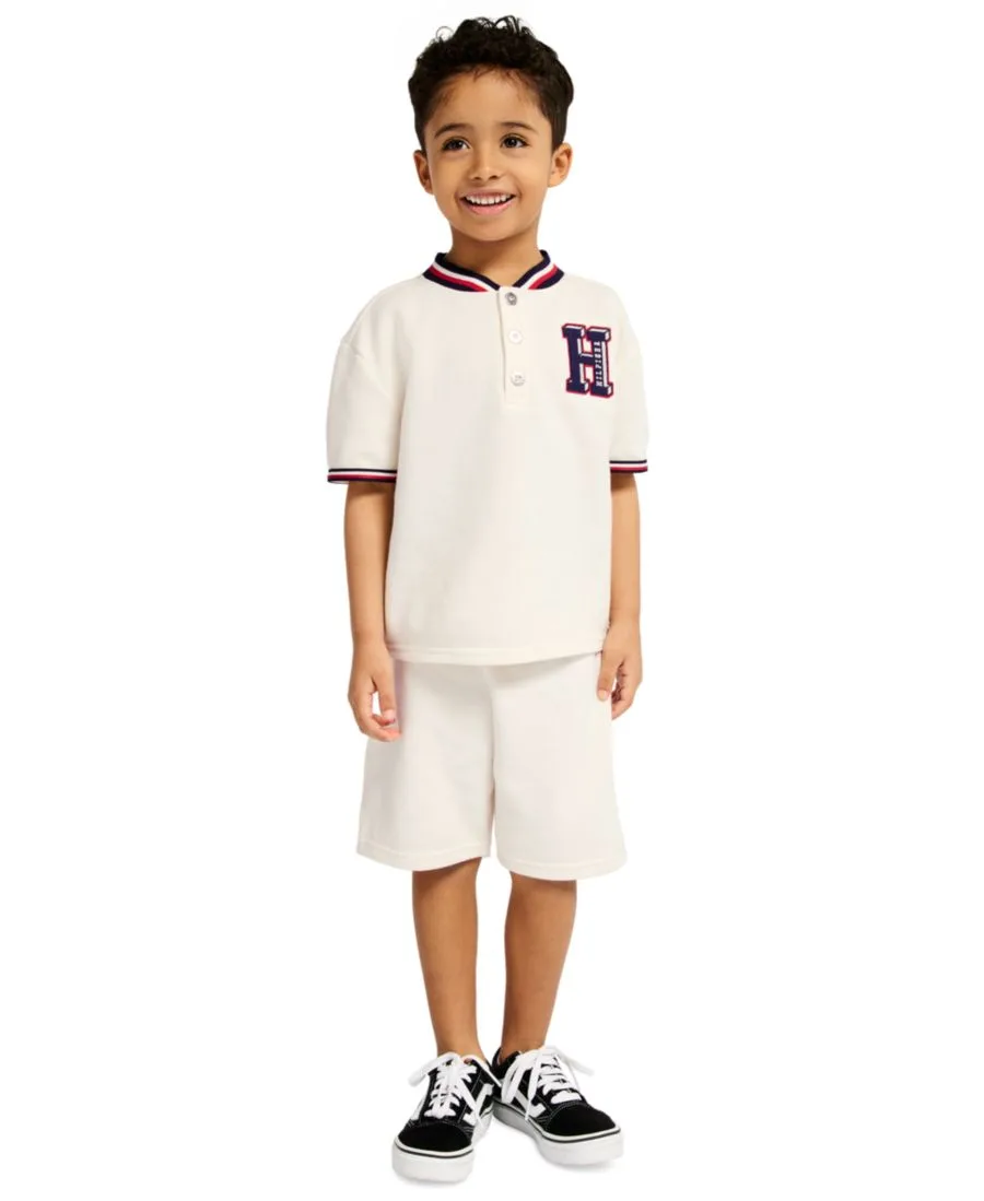 Детский комплект из двух предметов: поло с коротким рукавом и шорты (2T-7) Tommy Hilfiger, айвори