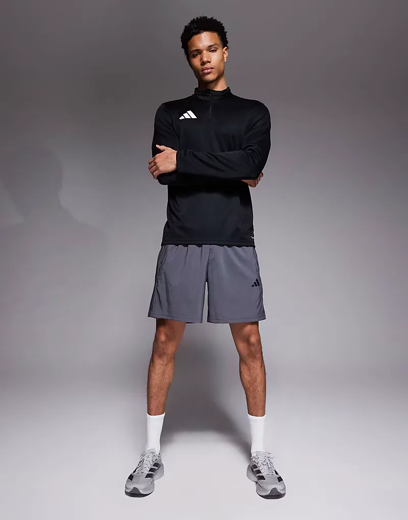 Футболка-джерси Adidas Performance Football Entrada 26 1/4 на молнии, черный — фото 2