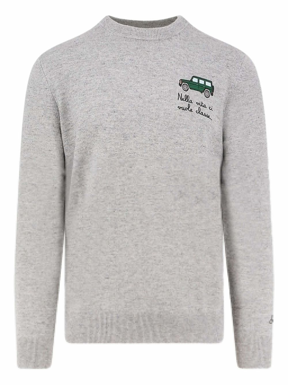 

Свитер с вышитым мотивом Mc2 Saint Barth, серый