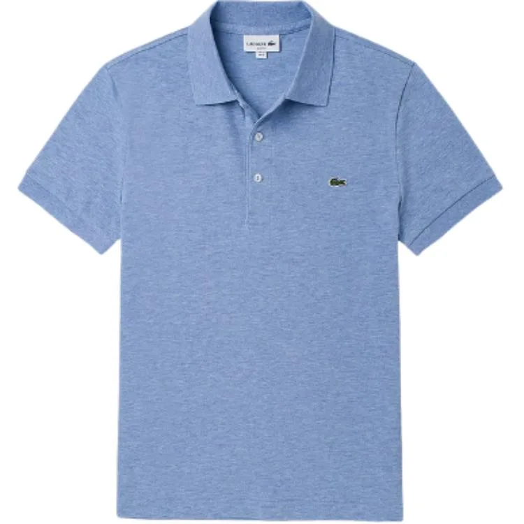Поло с коротким рукавом и нашивкой-логотипом LACOSTE, Light Blue 2-FTS