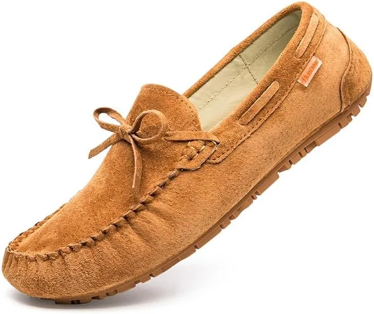 Мокасины замшевые мужские, Moccasins, светло-коричневый SayfuR