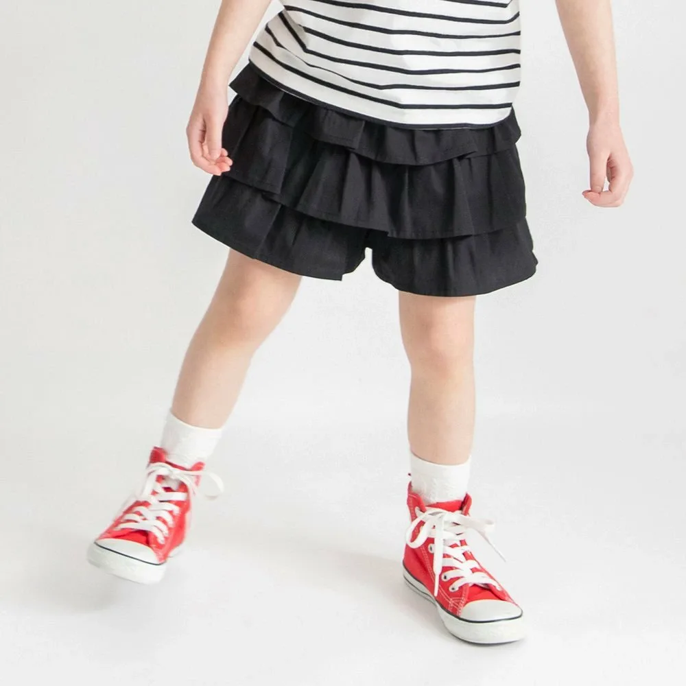 Шорты в стиле юбки с оборками Branshes, black