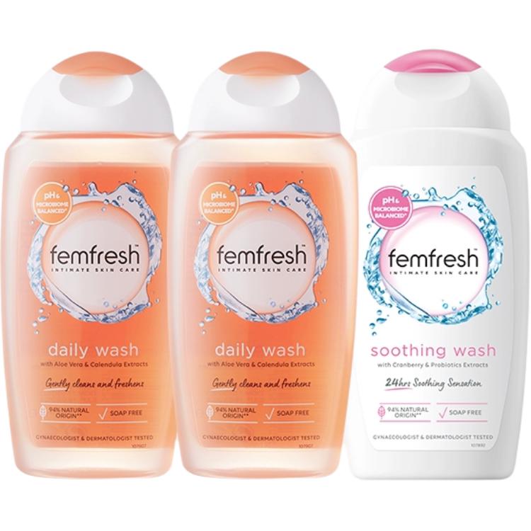 

Очищающее, увлажняющее и питательное средство для интимной гигиены Hydrating 500ml FEMFRESH