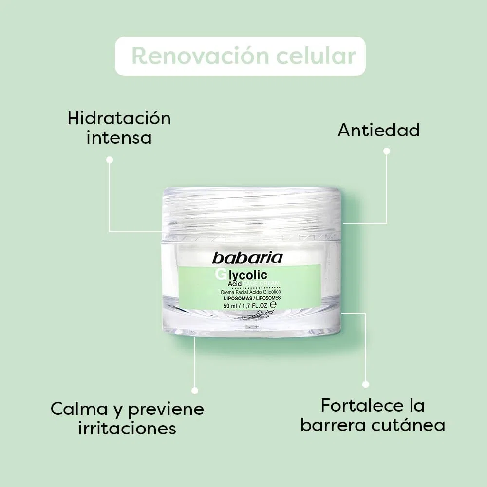 Крем для лица Babaria — «Glycolic», 50 мл — фото 2
