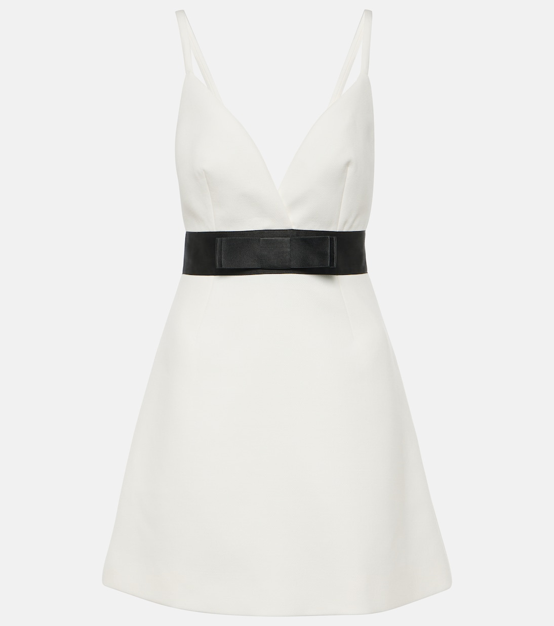 

Мини-платье из смеси шерсти и шелка Dolce&Gabbana, Bianco Naturale