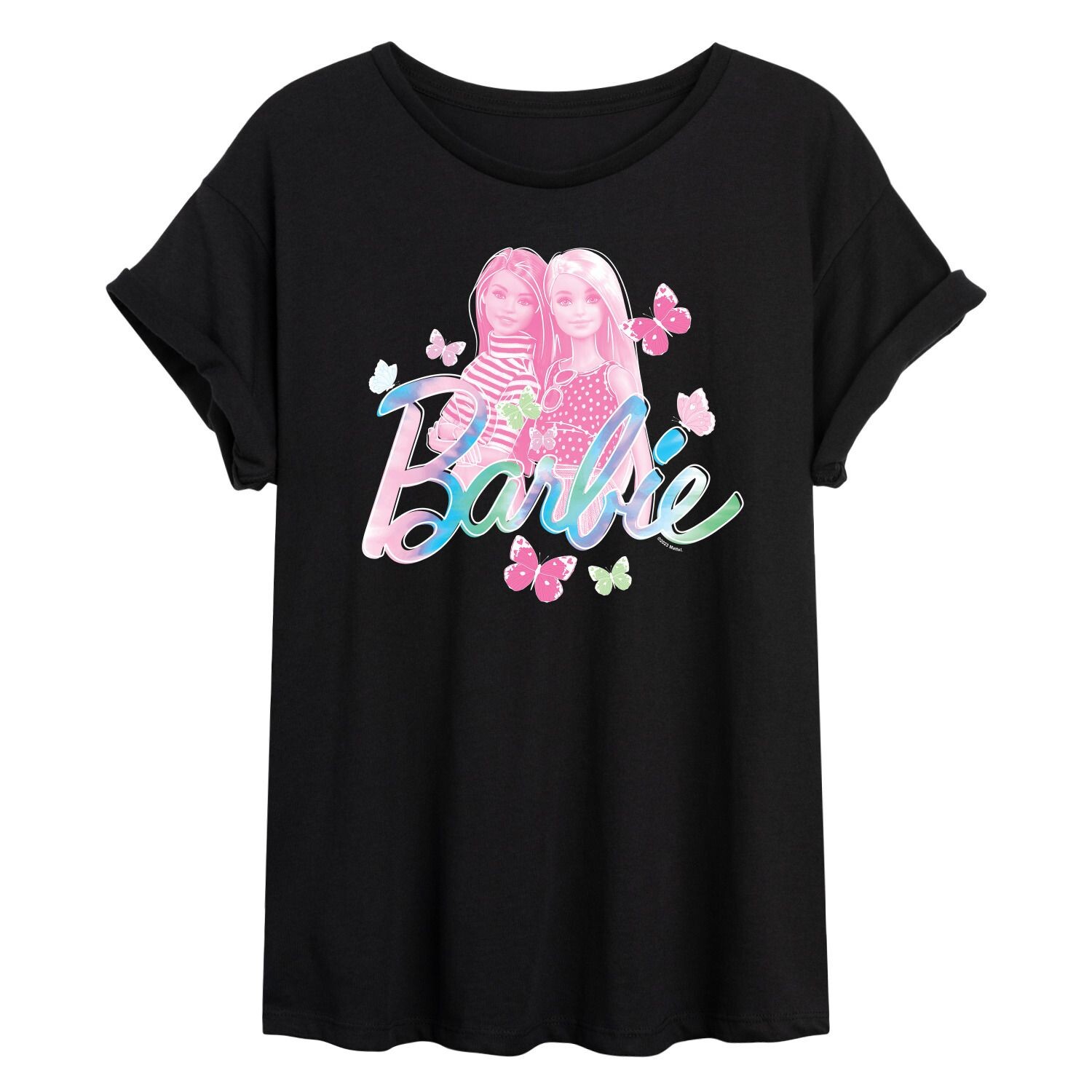 

Струящаяся футболка Barbie Tie Dye для юниоров Licensed Character, черный