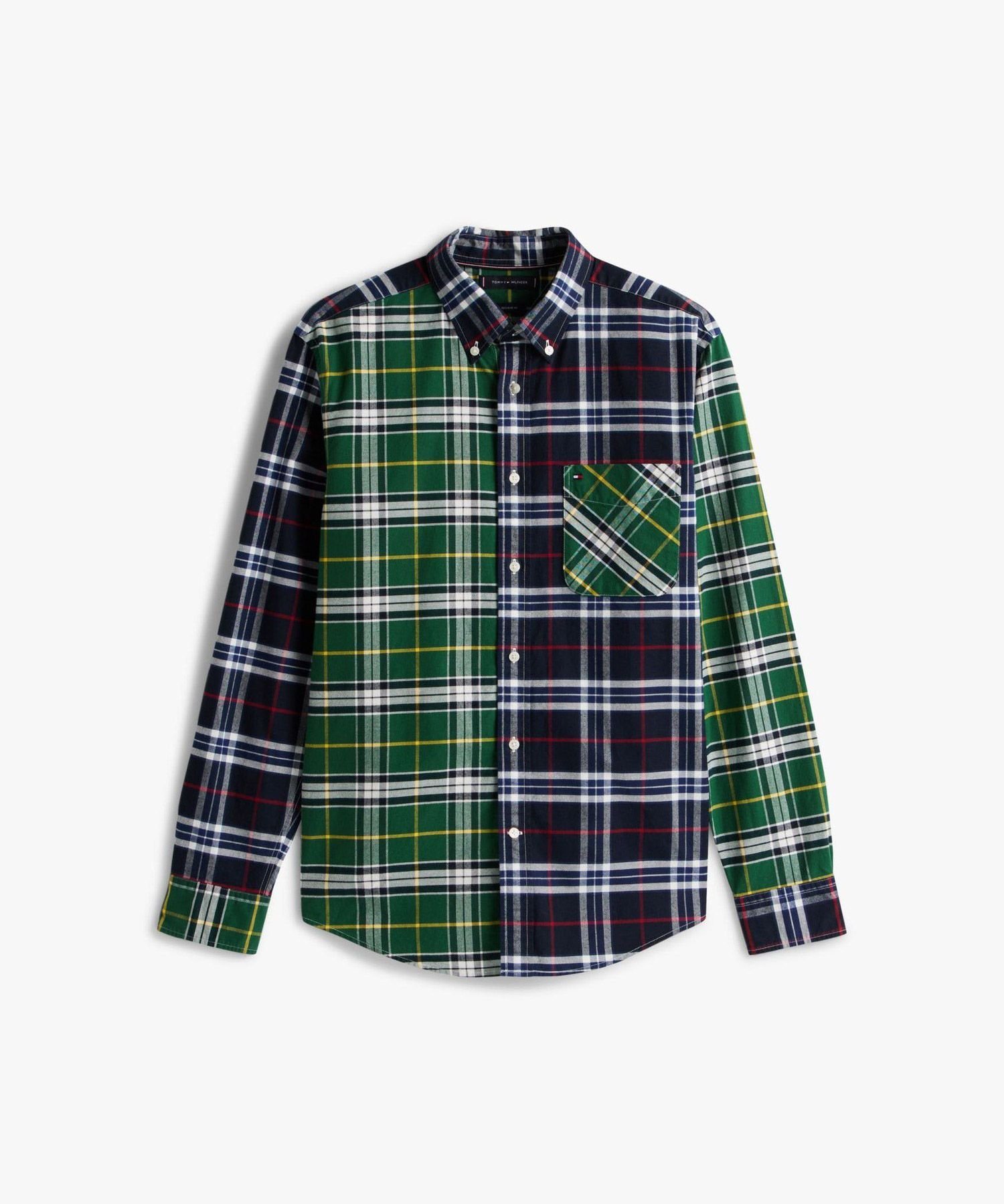 Рубашка из оксфордской ткани с начесом TOMMY HILFIGER, Black 0MS — фото 4