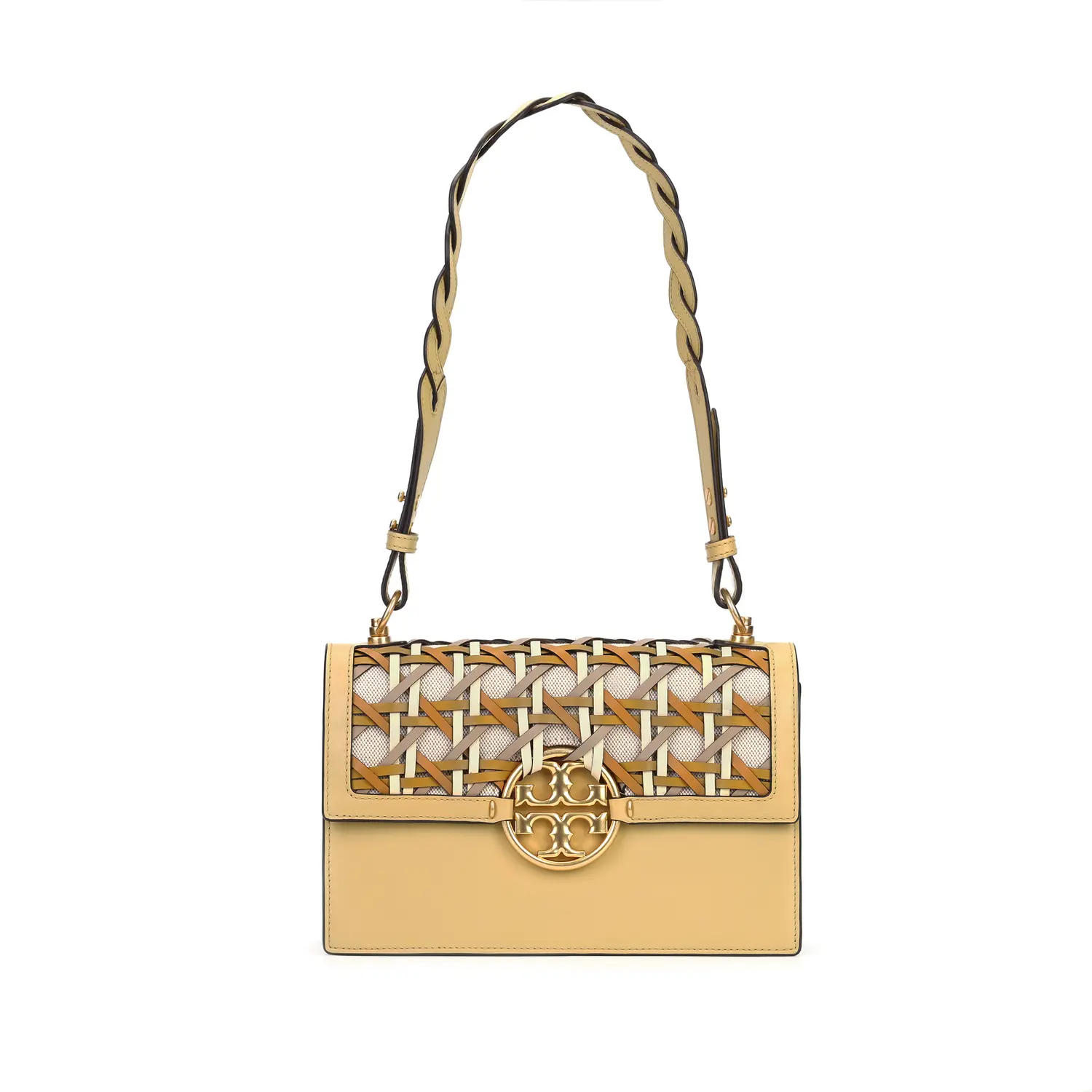 

TORY BURCH Сумка-багажник Miller из коровьей кожи, женская, желтая, Trumpets