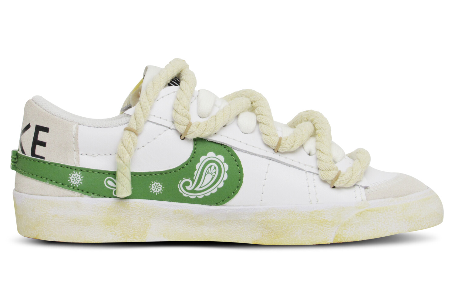 

Кроссовки Nike Blazer Skateboard Shoes Men Low-Top Green White